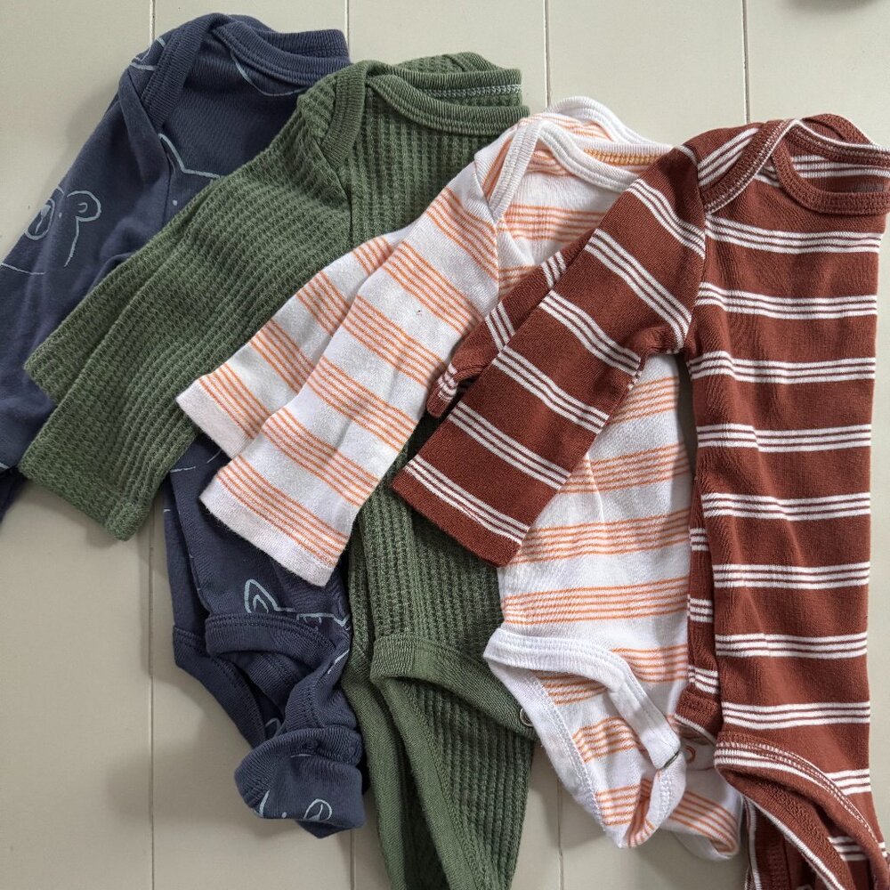 Baby Longsleeve Onesies | 0-3mo | Cloud Island & Carter's & Cat & Jack